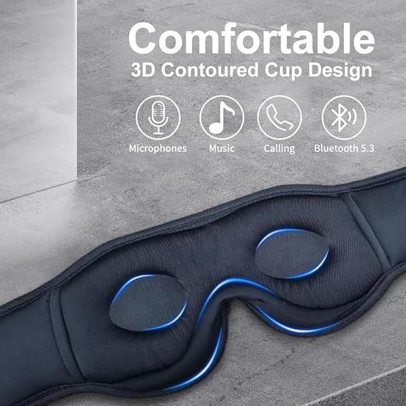 🛌 Máscara para Dormir con Bluetooth 🎧