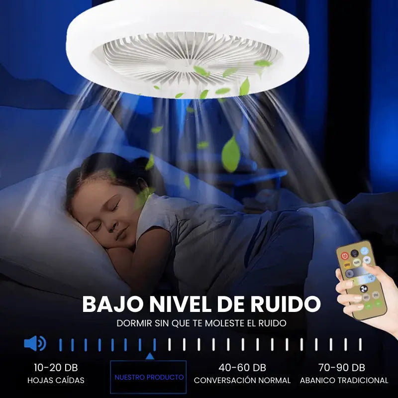 [PROMO] Ventilador de Techo Inteligente con Luz LED TurboMax™ 2 en 1 (Multivoltaje)  - [SUPER POTENTE]